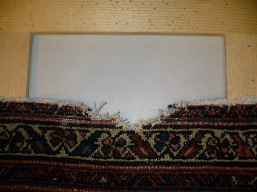 Oriental rug binding example